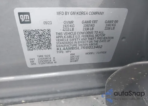 2024 Buick Encore Gx Preferred Fwd из США, поврежденный, VIN KL4AMBSL7RB013402